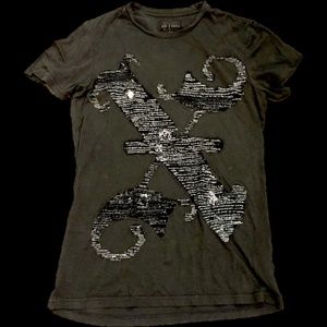 ALLSAINTS "XY" Ornate Lettered T-shirt